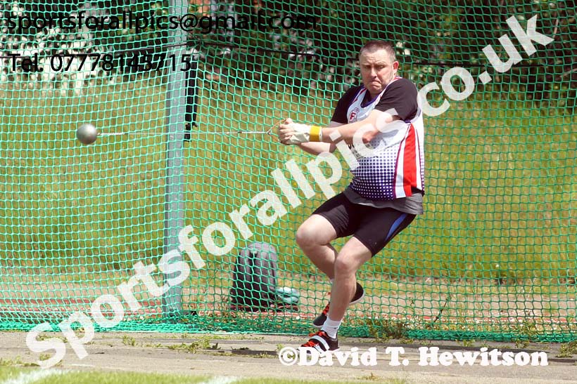 Mens hammer, 2019 NEMA Track and Field Champs, Monkton. Photo:  David T. Hewitson/Sports for All Pics